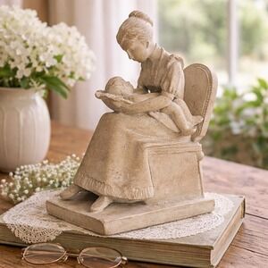 VTG Austin Sculpture "First Joy" by David Fisher 1983 Mother & Child Figurine